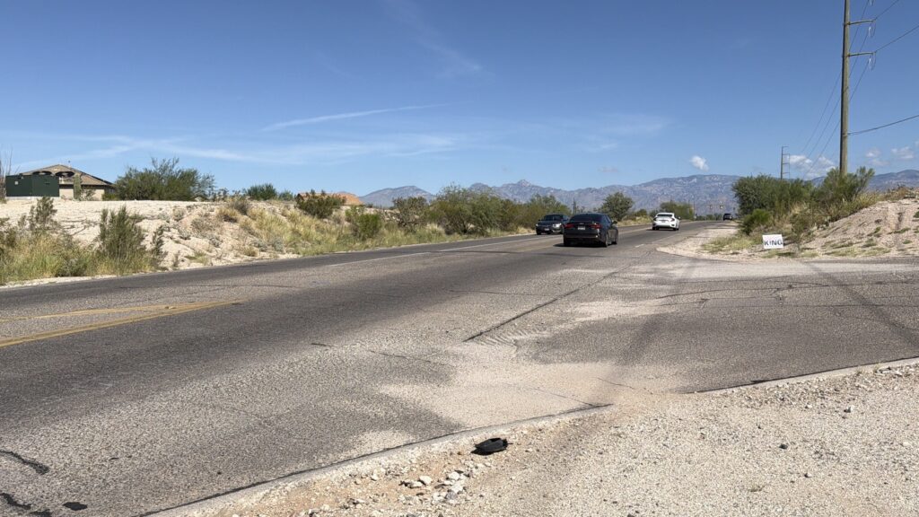Houghton Road before construction activities.